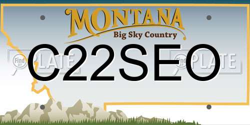 C22SEO Montana License Plate