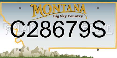 C28679S Montana License Plate