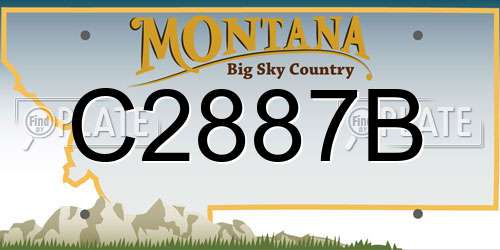 C2887B Montana License Plate