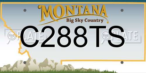 C288TS Montana License Plate