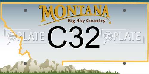 C32 Montana License Plate