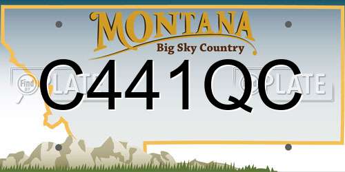 C441QC Montana License Plate