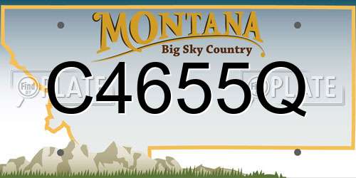 C4655Q Montana License Plate
