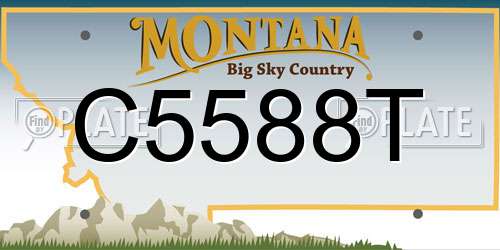 C5588T Montana License Plate