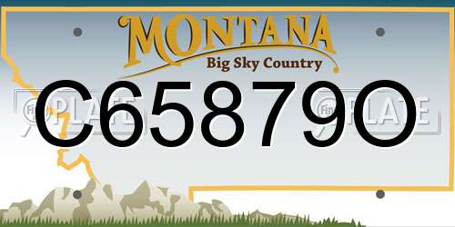 C65879O Montana License Plate