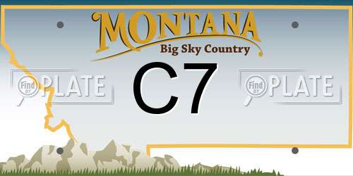 C7 Montana License Plate