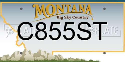 C855ST Montana License Plate
