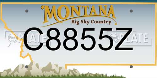 C8855Z Montana License Plate