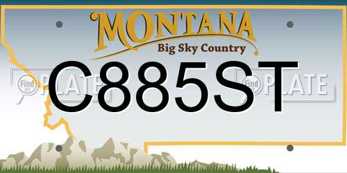 C885ST Montana License Plate