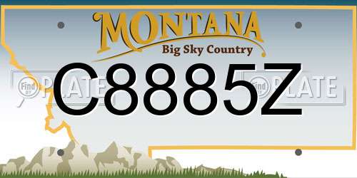C8885Z Montana License Plate