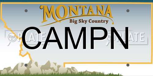 CAMPN Montana License Plate