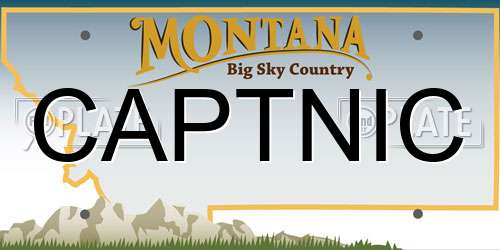 CAPTNIC Montana License Plate