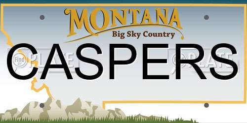 CASPERS Montana License Plate