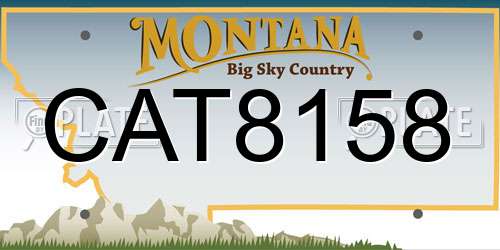 CAT8158 Montana License Plate
