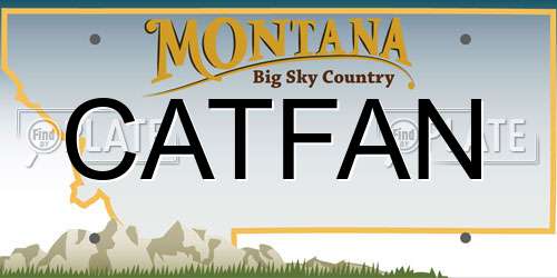 CATFAN Montana License Plate