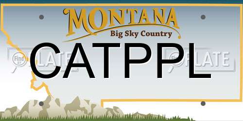 CATPPL Montana License Plate