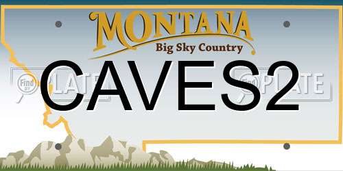 CAVES2 Montana License Plate