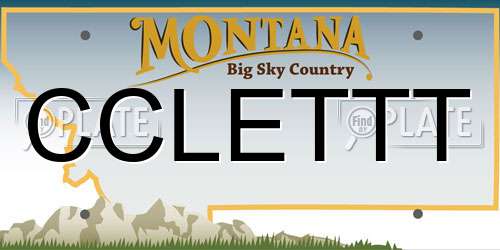 CCLETTT Montana License Plate