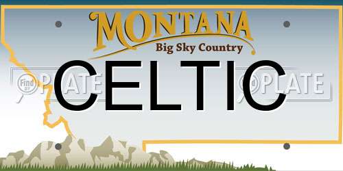 CELTIC Montana License Plate