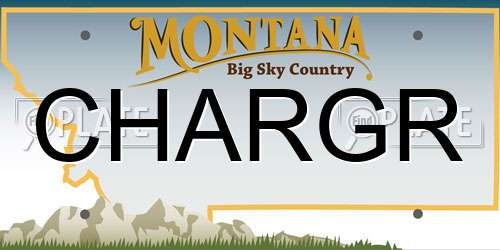 CHARGR Montana License Plate