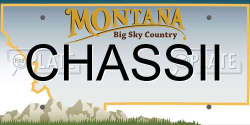 CHASSII Montana License Plate