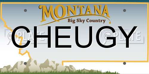 CHEUGY Montana License Plate