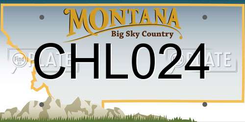 CHL024 Montana License Plate