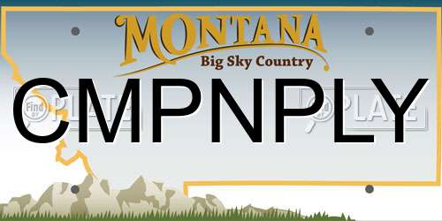 CMPNPLY Montana License Plate