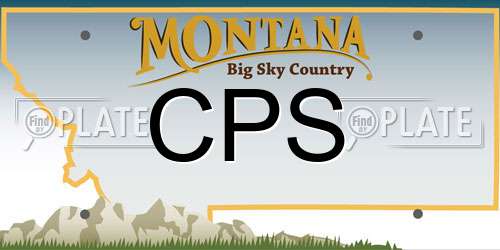 CPS Montana License Plate