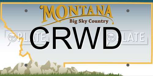 CRWD Montana License Plate