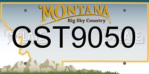 CST9050 Montana License Plate