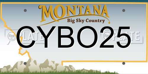 CYBO25 Montana License Plate