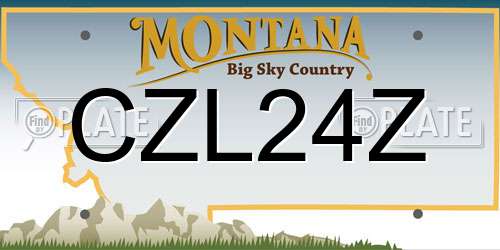 CZL24Z Montana License Plate