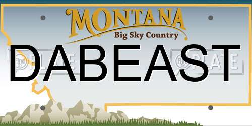 DABEAST Montana License Plate