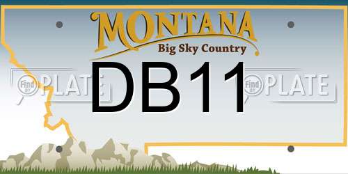 DB11 Montana License Plate