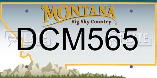 DCM565 Montana License Plate