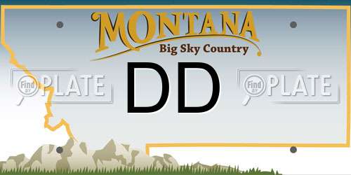 DD Montana License Plate