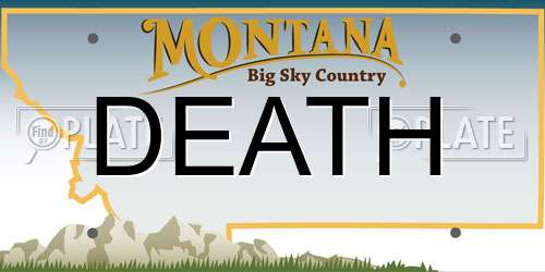 DEATH Montana License Plate