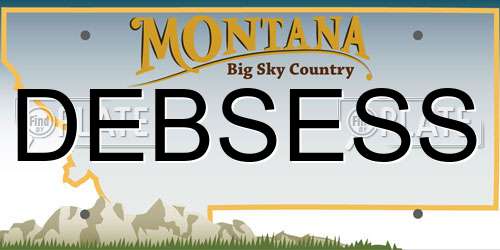 DEBSESS Montana License Plate