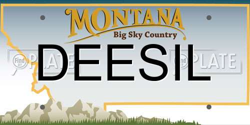 DEESIL Montana License Plate