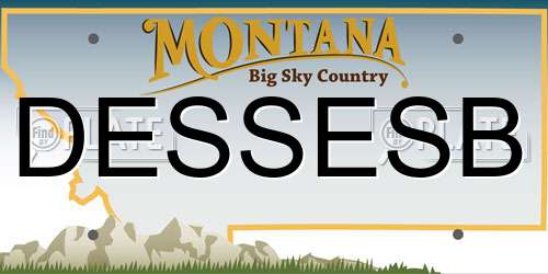DESSESB Montana License Plate