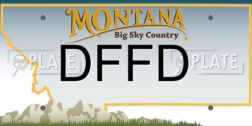 DFFD Montana License Plate