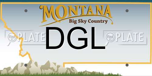 DGL Montana License Plate