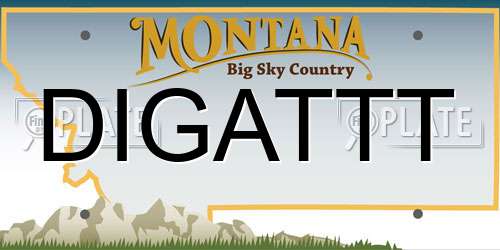 DIGATTT Montana License Plate