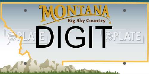 DIGIT Montana License Plate
