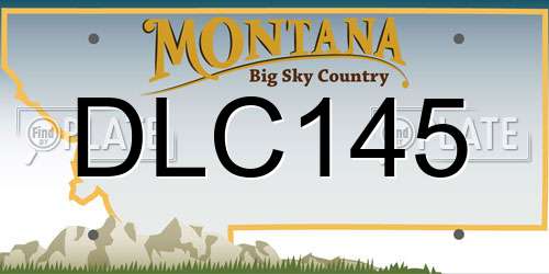 DLC145 Montana License Plate