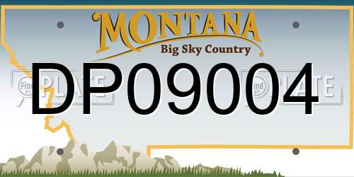 DP09004 Montana License Plate