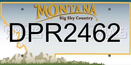 DPR2462 Montana License Plate