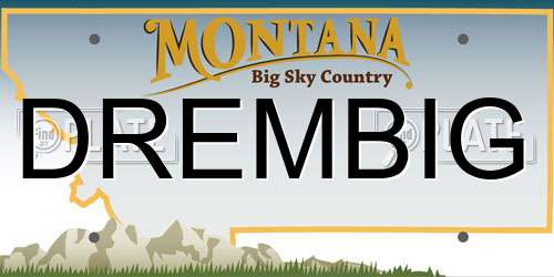 DREMBIG Montana License Plate