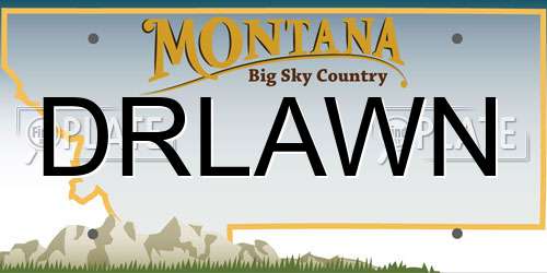 DRLAWN Montana License Plate